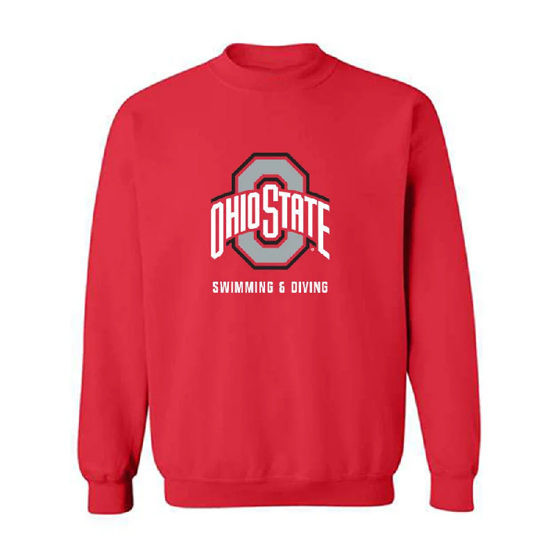 Ohio State - NCAA Women's Swimming & Diving : Mackenzie DeWitt - Classic Shersey Crewneck Sweatshirt Hoodie with Front Slit Layering Stylish