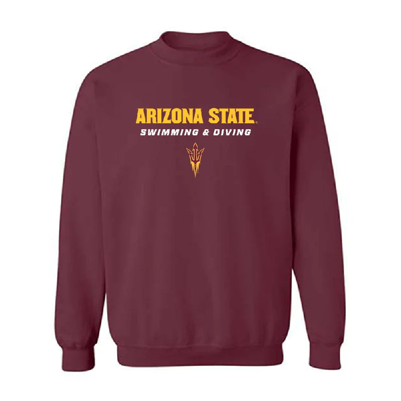 Arizona State - NCAA Women's Swimming & Diving : Haiden Schoessel - Classic Shersey Crewneck Sweatshirt Hoodie with Drawcord Adjustable Secure