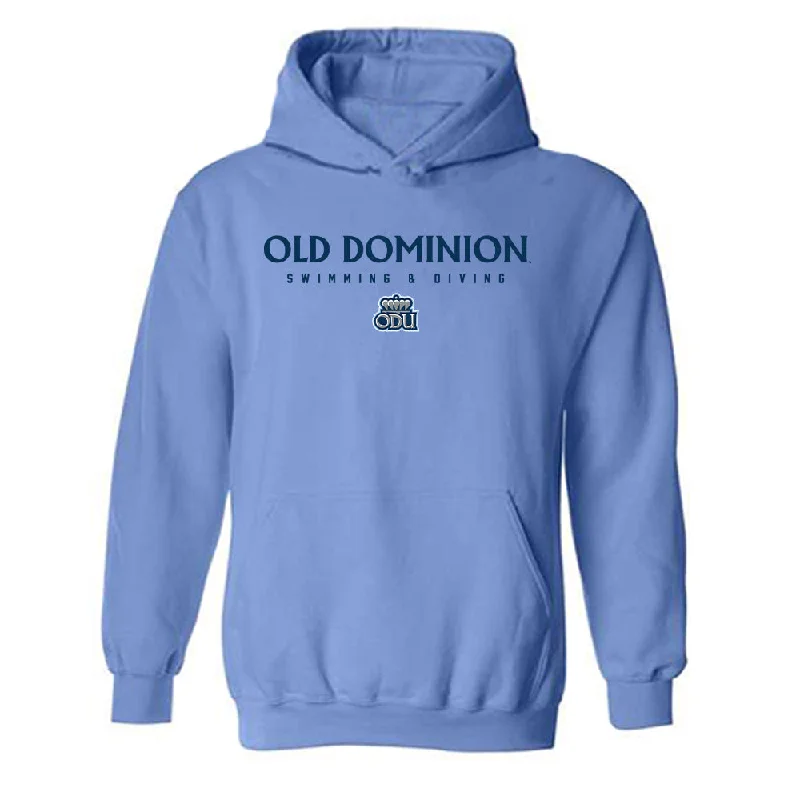 Old Dominion - NCAA Women's Swimming & Diving : Isabella Pachek - Classic Shersey Hooded Sweatshirt Hoodie with Velcro Closure Adjustable Secure