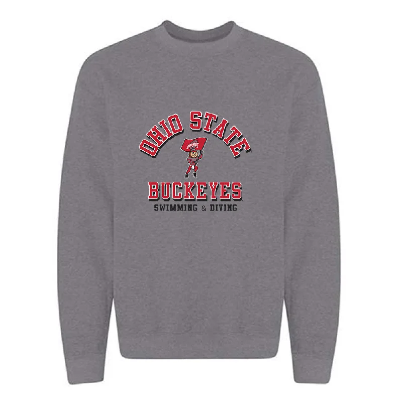 Ohio State - NCAA Women's Swimming & Diving : Mackenzie DeWitt - Classic Shersey Crewneck Sweatshirt Hoodie with Lace Feminine Delicate