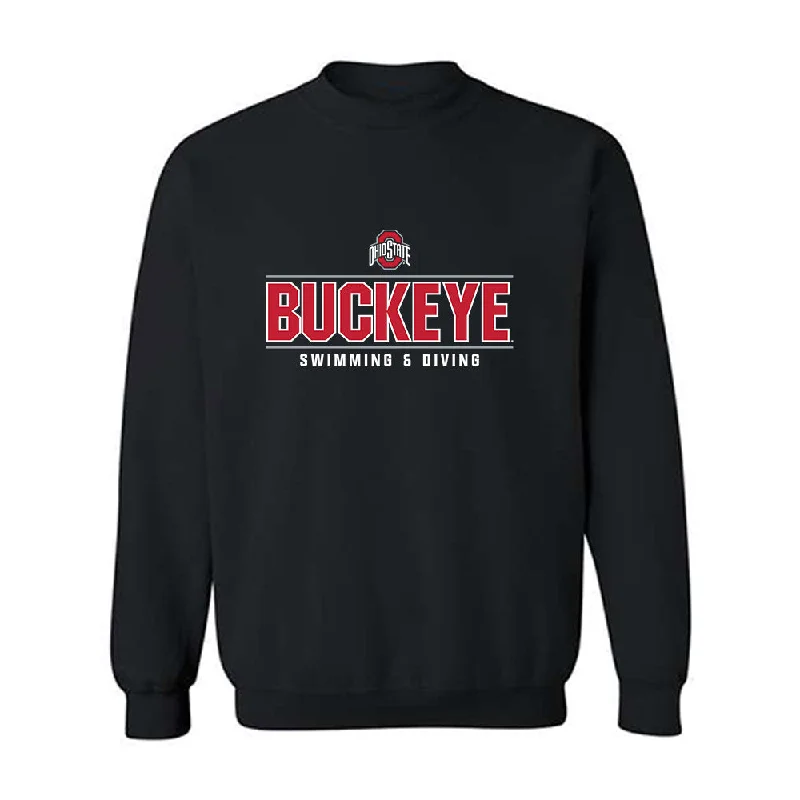 Ohio State - NCAA Women's Swimming & Diving : Ava DeAngelis - Crewneck Sweatshirt Hoodie with Thumb Holes Functional Cozy