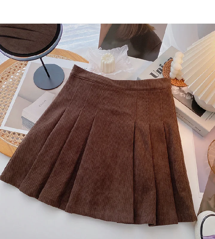 New Korean retro solid half skirt  5397 cashmere skirt soft