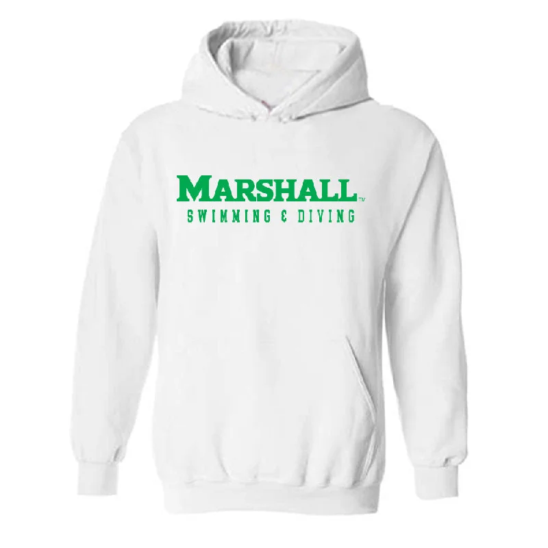 Marshall - NCAA Women's Swimming & Diving : Lauren McNamara - Classic Shersey Hooded Sweatshirt Hoodie Dress Longline Feminine