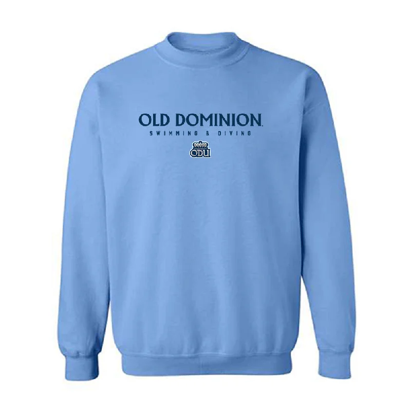 Old Dominion - NCAA Women's Swimming & Diving : Elissa Profaca - Classic Shersey Crewneck Sweatshirt Hoodie with Elastic Waist Stretchable Comfortable