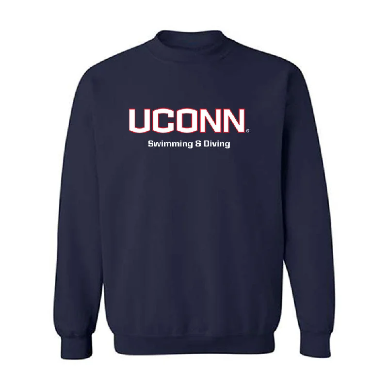 UConn - NCAA Women's Swimming & Diving : Zoey Griffin - Classic Shersey Crewneck Sweatshirt Hoodie with Puffed Sleeves Voluminous Trendy