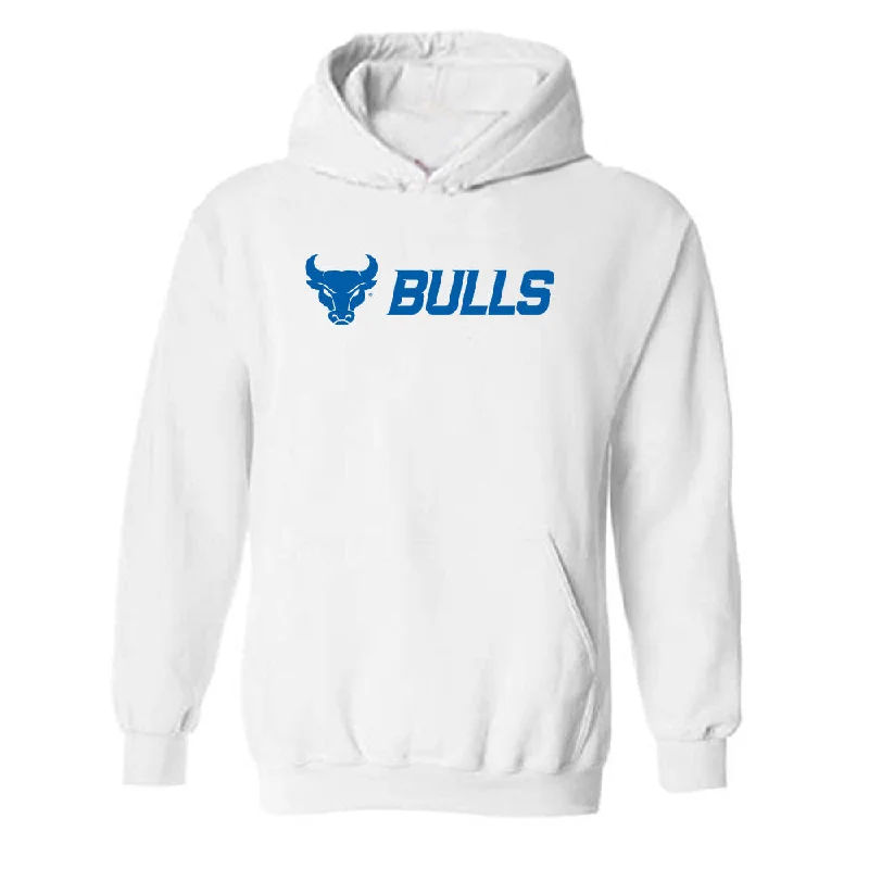 Buffalo - NCAA Women's Swimming & Diving : Isabella Forsman - Hooded Sweatshirt Hoodie with Contrast Stitching Detailed Premium