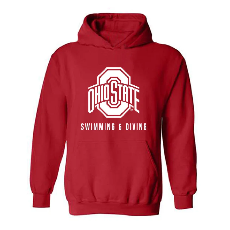 Ohio State - NCAA Women's Swimming & Diving : Julia Bartoszewicz - Classic Shersey Hooded Sweatshirt Hoodie with Rolled Sleeves Casual Relaxed