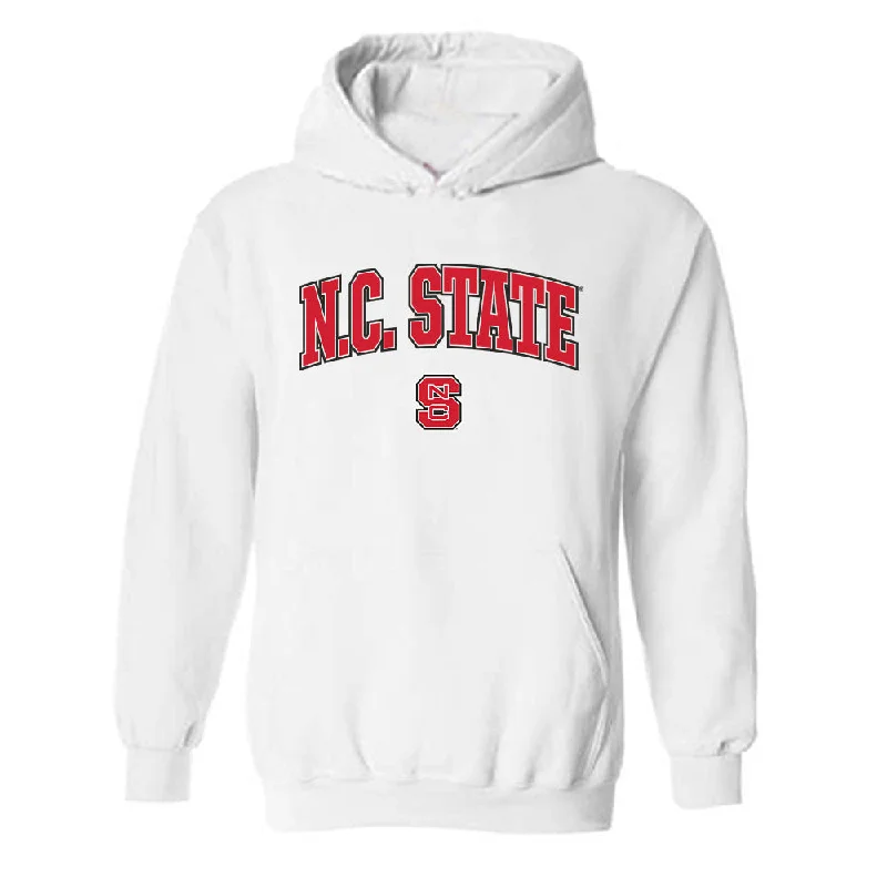 NC State - NCAA Women's Swimming & Diving : Bettina Fabian - Generic Shersey Hooded Sweatshirt Hoodie with Hem Contrast Bold Stylish