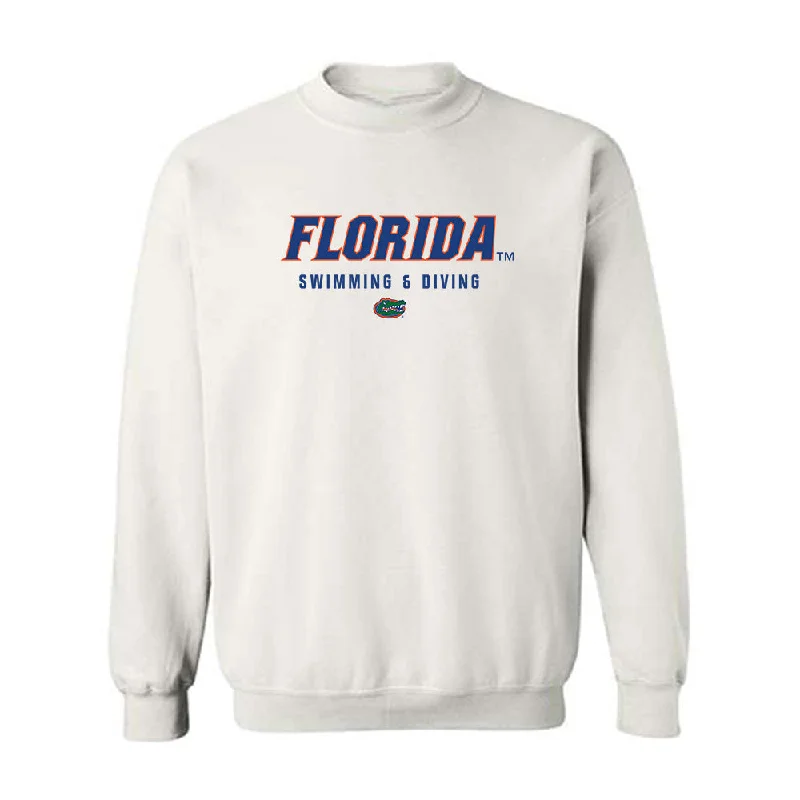 Florida - NCAA Women's Swimming & Diving : Sofia Plaza - Crewneck Sweatshirt Hoodie with Hood Adjustable Protection