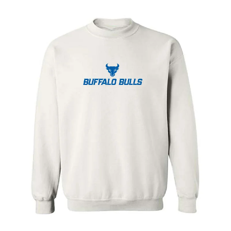 Buffalo - NCAA Women's Swimming & Diving : Amanda Jurgelon - Crewneck Sweatshirt Hoodie with Thumb Holes Functional Cozy