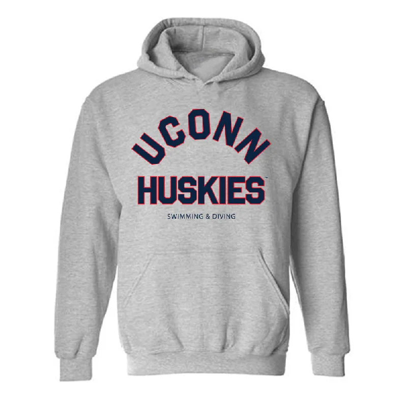 UConn - NCAA Women's Swimming & Diving : Zoey Griffin - Classic Shersey Hooded Sweatshirt Hoodie with Ribbed Neckline Snug Warm