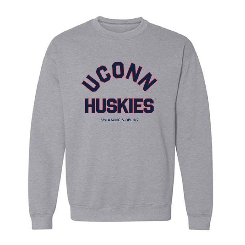 UConn - NCAA Women's Swimming & Diving : Zoey Griffin - Classic Shersey Crewneck Sweatshirt Hoodie with Elastic Cuffs Stretchable Comfortable