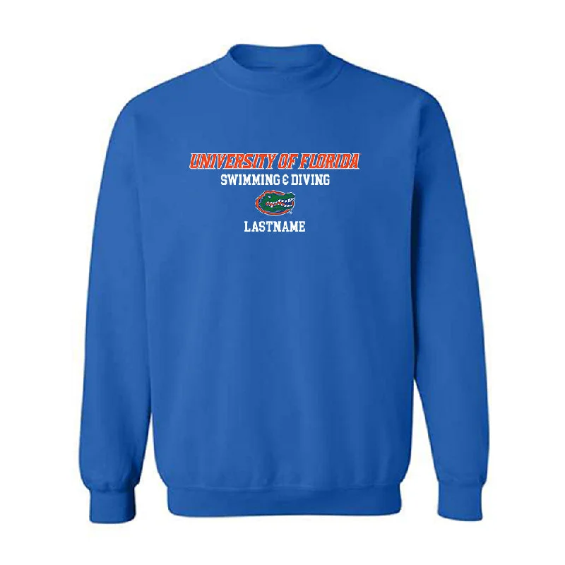 Florida - NCAA Women's Swimming & Diving : Sofia Plaza - Classic Shersey Crewneck Sweatshirt Hoodie with Color Block Contrast Stylish