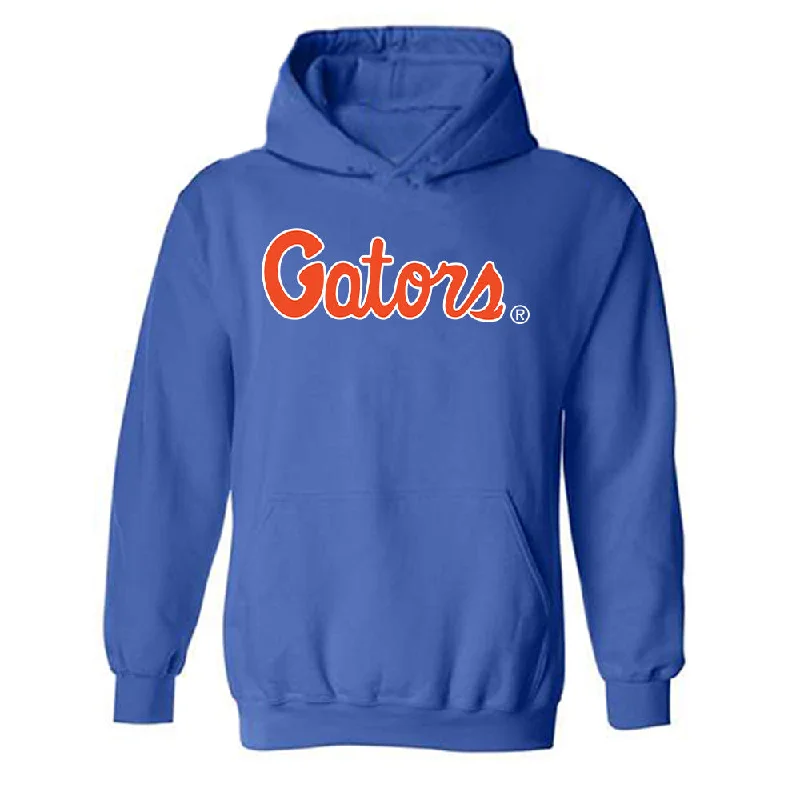 Florida - NCAA Women's Swimming & Diving : Sofia Plaza - Generic Shersey Hooded Sweatshirt Hoodie with Rhinestones Sparkly Elegant