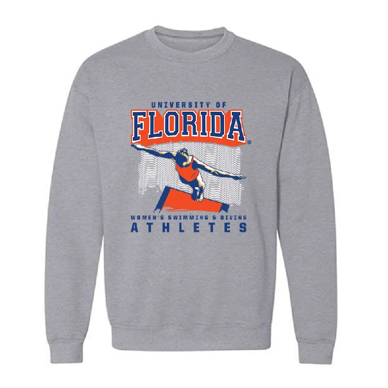 Florida - NCAA Women's Swimming & Diving : Sofia Plaza - Sports Shersey Crewneck Sweatshirt Hoodie with Fur Luxurious Winter