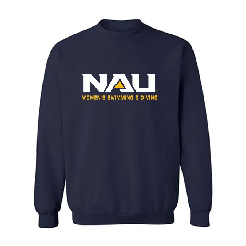 Northern Arizona - NCAA Women's Swimming & Diving : Cydnie Perkins - Classic Shersey Crewneck Sweatshirt Hoodie with Side Slits Relaxed Casual