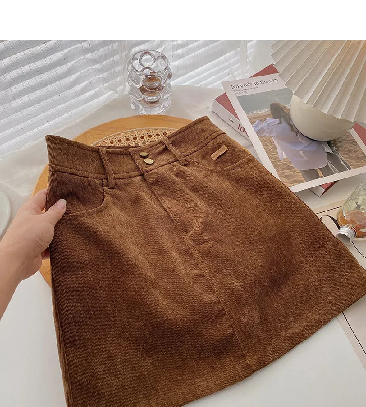 New Korean style Hong Kong style leisure solid color high waist skirt  5430 modal blend skirt