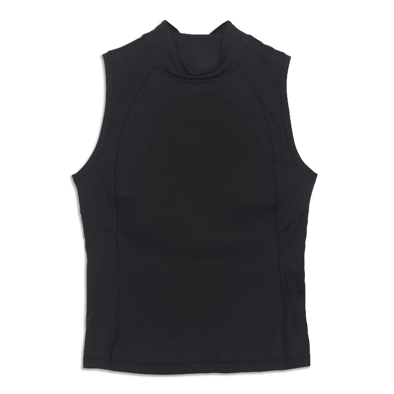 Lightweight Mockneck Tank Top - Resale graphic tank top