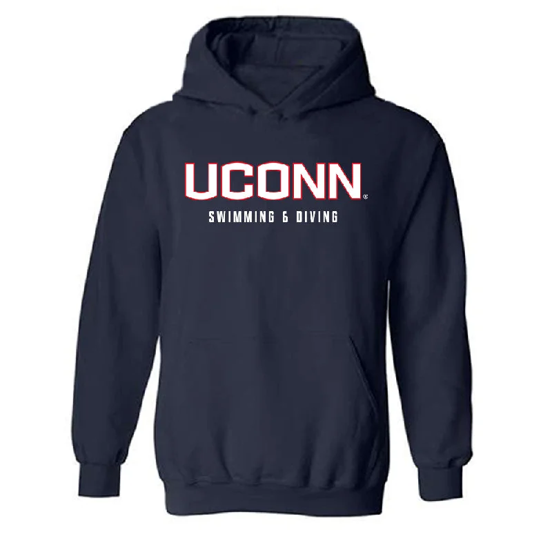 UConn - NCAA Women's Swimming & Diving : Zoey Griffin - Classic Shersey Hooded Sweatshirt Hoodie with Earth Tones Natural Calm