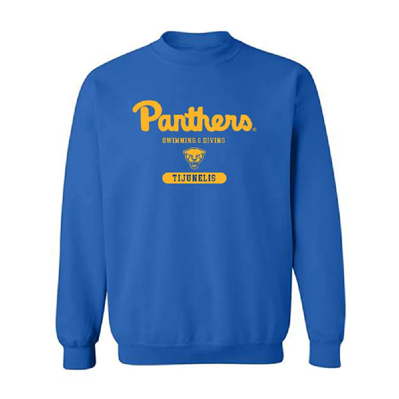 Pittsburgh - NCAA Women's Swimming & Diving : Sofija Tijunelis - Classic Shersey Crewneck Sweatshirt Hoodie with Bell Sleeves Flared Feminine