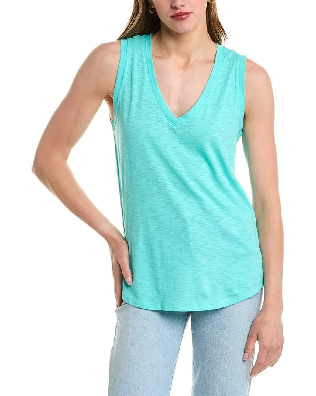 Socialite Slub Tank mint tank top