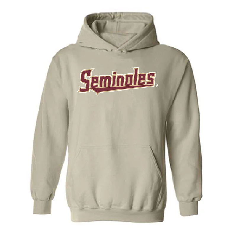 FSU - NCAA Women's Swimming & Diving : Arianna Ottavianelli - Replica Shersey Hooded Sweatshirt Hoodie with Hem Applique Textured Unique