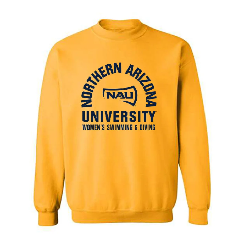 Northern Arizona - NCAA Women's Swimming & Diving : Cydnie Perkins - Classic Shersey Crewneck Sweatshirt Hoodie with Front Slit Layering Stylish