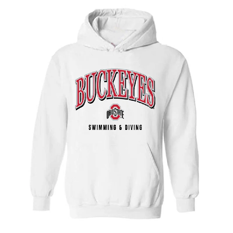 Ohio State - NCAA Women's Swimming & Diving : Julia Bartoszewicz - Classic Shersey Hooded Sweatshirt Hoodie with Tied Waist Feminine Flattering