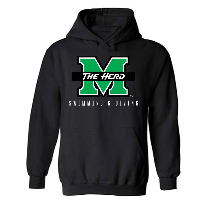 Marshall - NCAA Women's Swimming & Diving : Lauren McNamara - Hooded Sweatshirt Hooded Sweatshirt Casual Wear Street Style