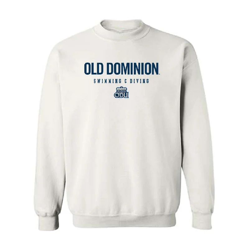 Old Dominion - NCAA Women's Swimming & Diving : Linnea Källebo - Classic Shersey Crewneck Sweatshirt Hoodie with Half-Zip Sporty Casual