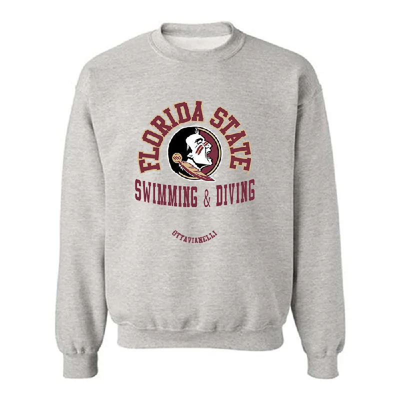 FSU - NCAA Women's Swimming & Diving : Arianna Ottavianelli - Classic Fashion Shersey Crewneck Sweatshirt Hoodie Dress Longline Feminine