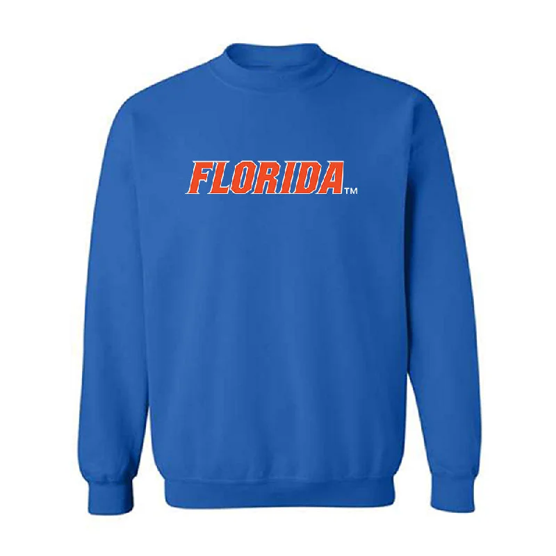 Florida - NCAA Women's Swimming & Diving : Sofia Plaza - Crewneck Sweatshirt Hoodie with Typography Text Message