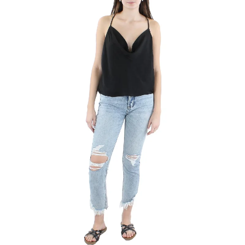 Womens Cropped Oversized Tank Top cozy tank top