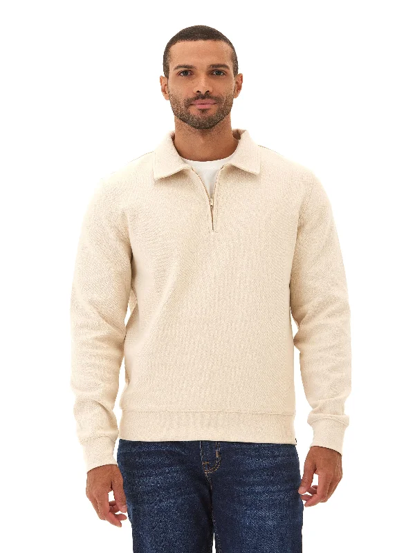 Briggs Knit Jacquard 1/4 Zip Pullover Turtleneck Warm Pullover