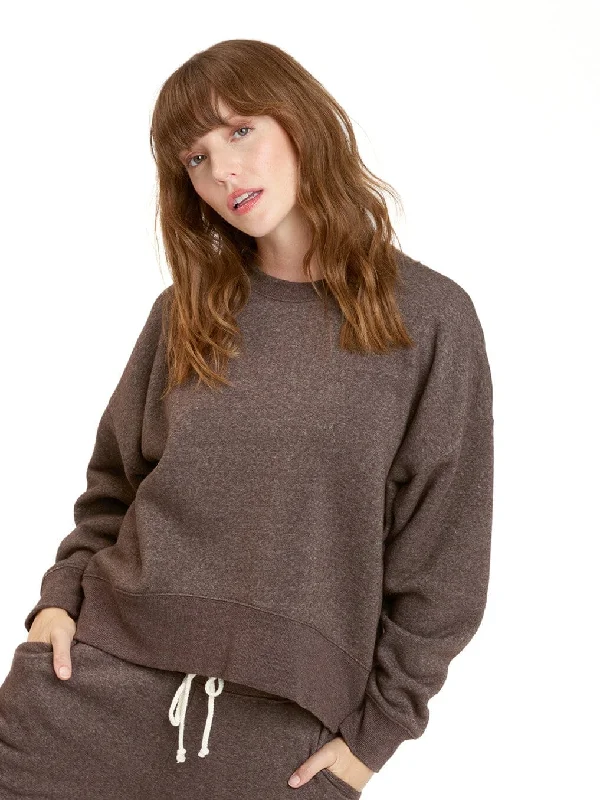 Naia Triblend Fleece Pullover Angora Wool Cozy