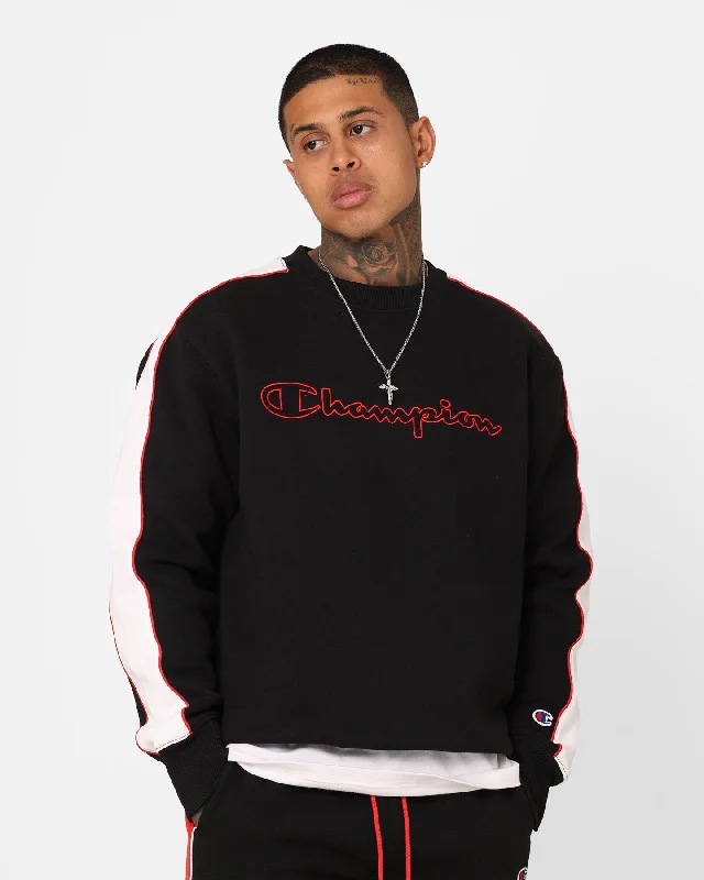 Champion Rochester City Pullover Black/Scarlet Long Bell Sleeve