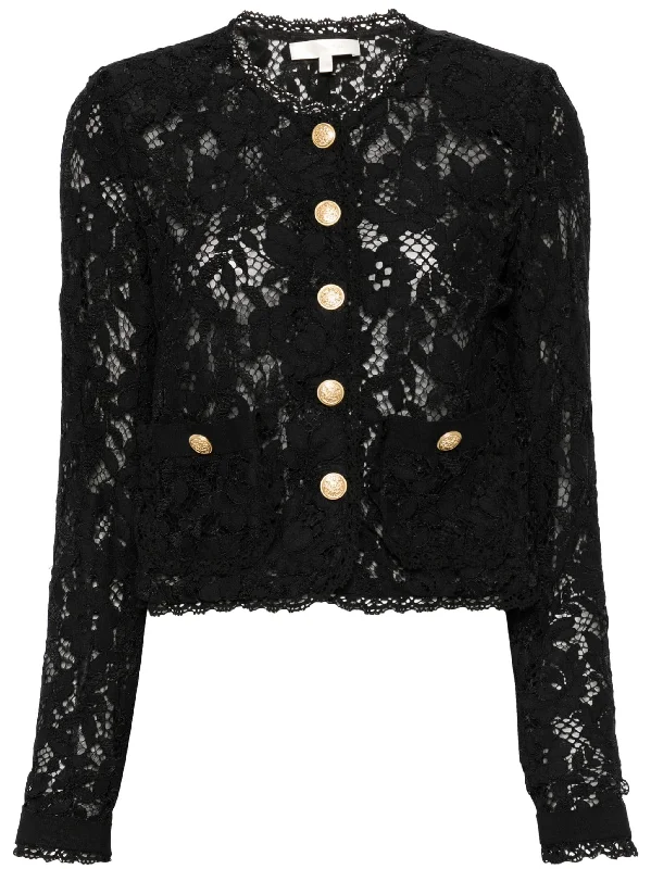 RICHARD SHEER LACE JACKET Faux Fur Jacket Real Fur Jacket Shearling Jacket