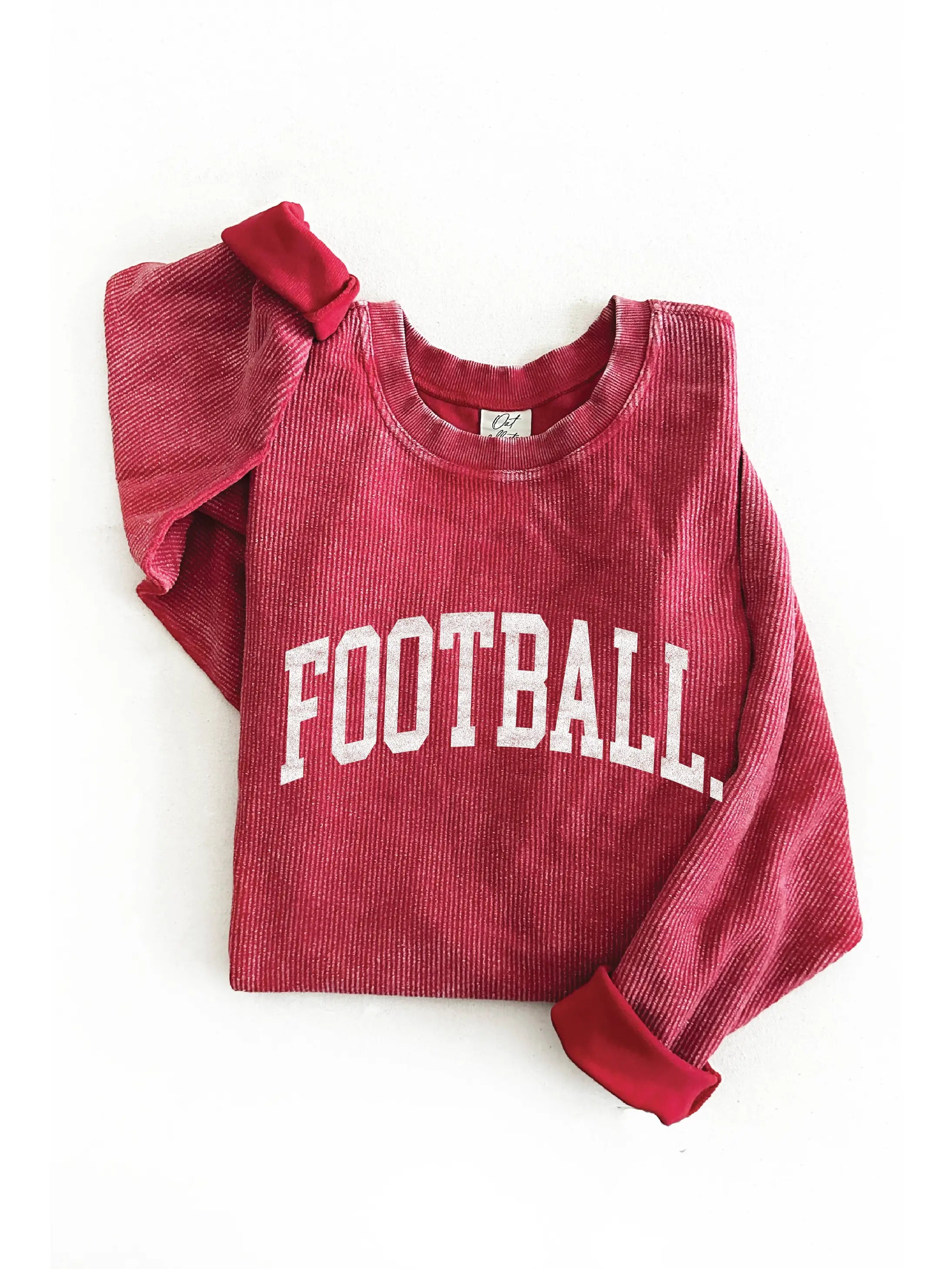 Cranberry Football Vintage Pullover Long Bell Sleeve