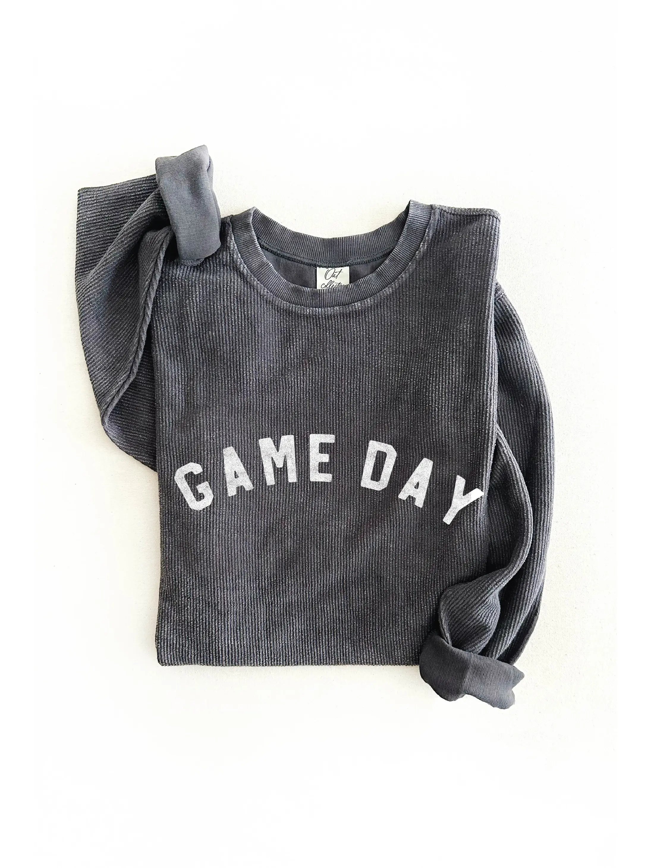 Charcoal Game Day Vintage Pullover Leg Sleeve Comfort