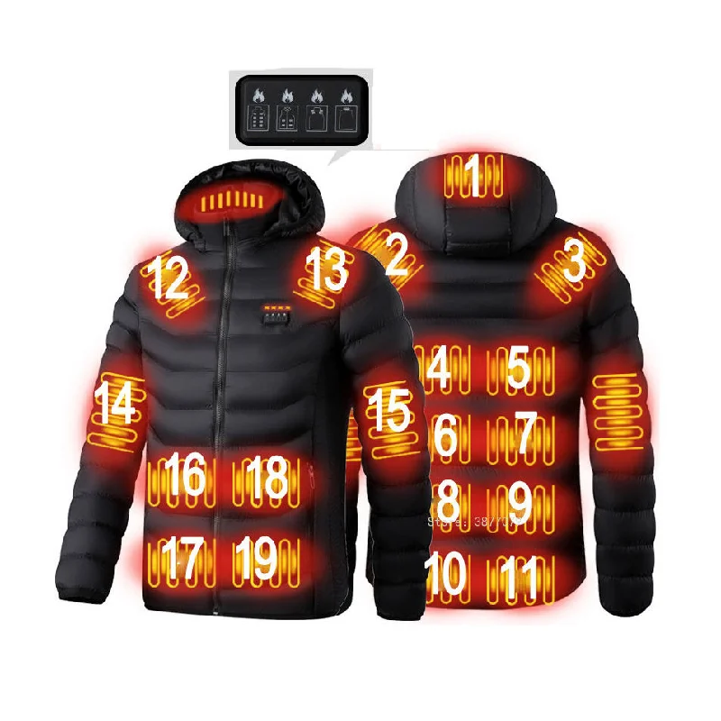 Heated Jacket Elasticated Jacket Padded Jacket Insulated Jacket