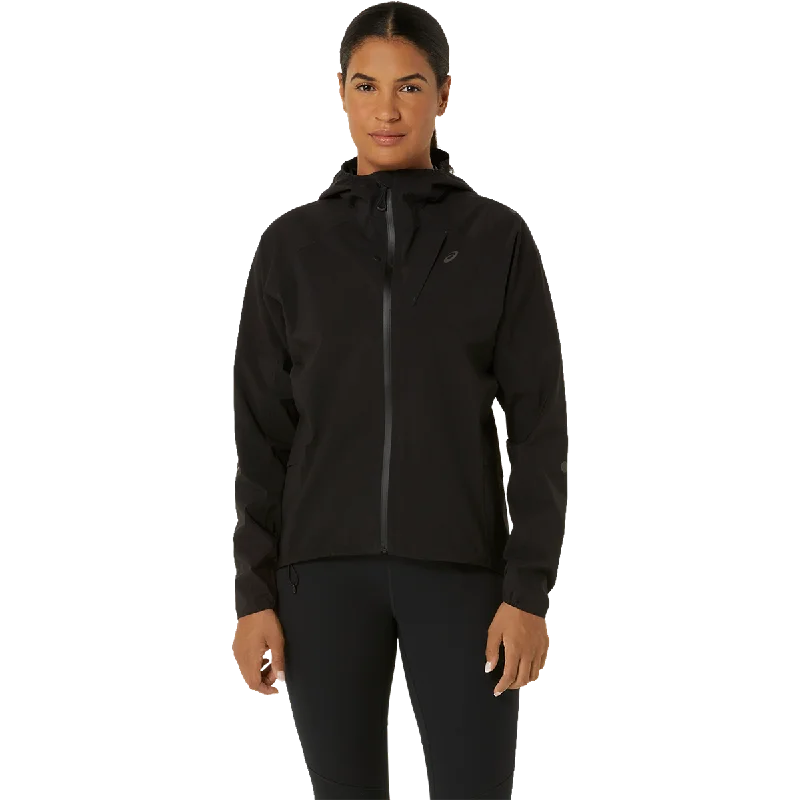 Asics Metarun Waterproof Jacket Front Pockets Side Pockets Patch Pockets