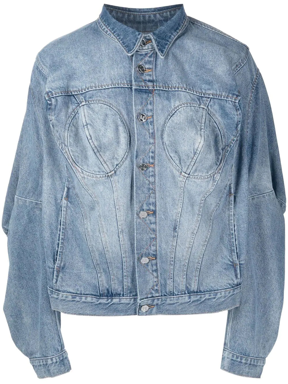 NATASHA WASHED DENIM JACKET LIT WSH Mesh Jacket Canvas Jacket Denim Jacket