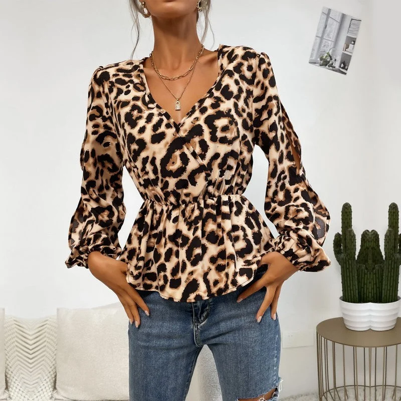 khaki leopard print