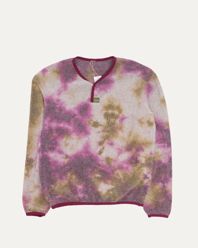 Tie Dye Peace Fleece Pullover Leg Sleeve Comfort