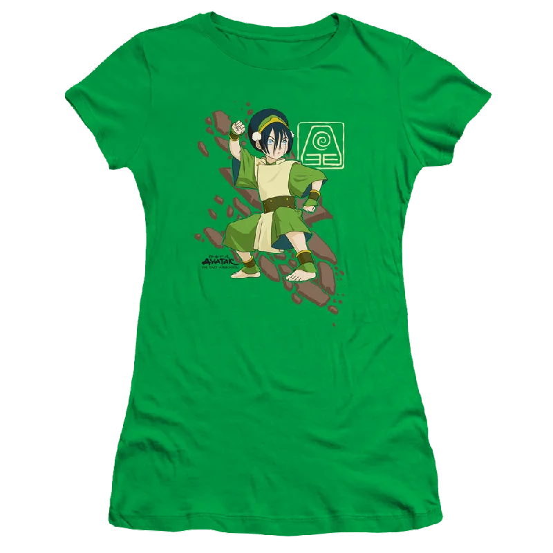 Avatar The Last Airbender Toph Rock Slide - Juniors T-Shirt Elegant Classic Vintage