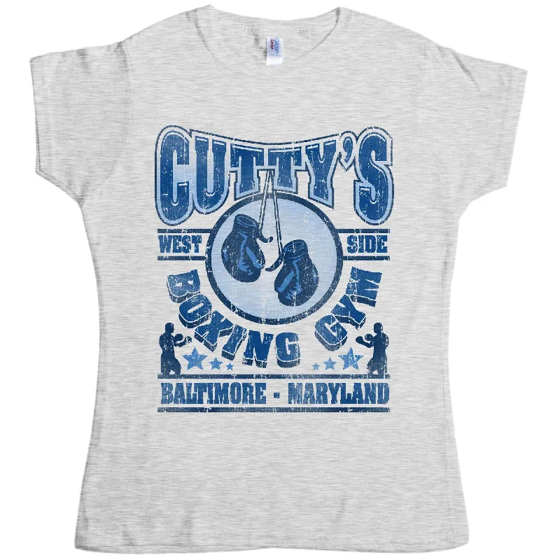 Cuttys Boxing Gym Womens T-Shirt Oversized T-Shirt Spandex breathable