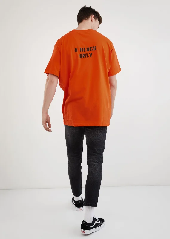 D Block Only / Oversize T-shirt Anti-Shrink Durable Soft