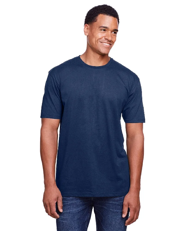 Gildan Adult Softstyle EZ Print T-Shirt | Navy Ribbed Striped Patterned