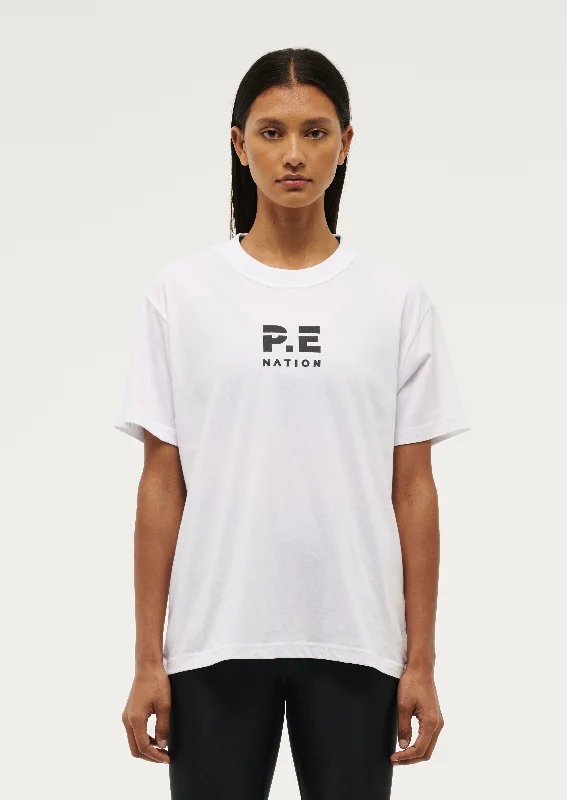 HEADS UP TEE IN OPTIC WHITE Modern Contemporary Chic