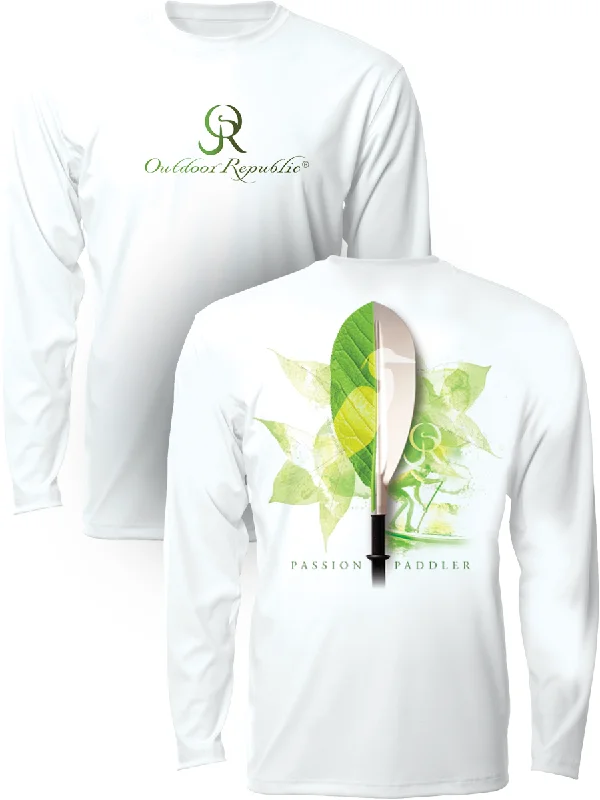 Passion Paddler #1 - UPF Performance Shirt (unisex) Ribbed T-Shirt High Neck Heavyweight